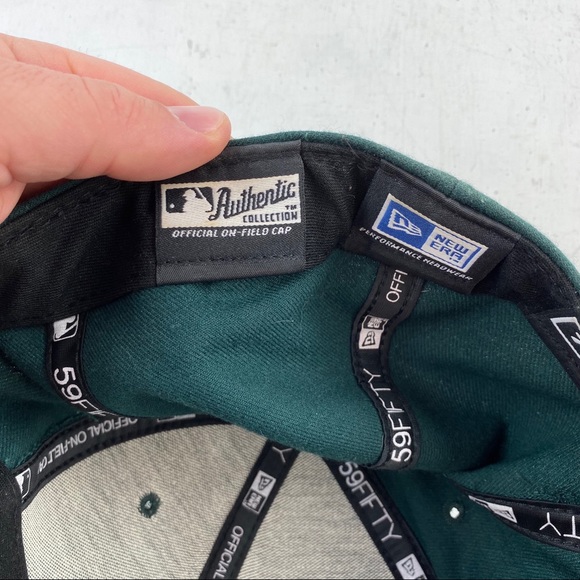 Oakland A's Hat New Era 59Fifty Fitted On Field - Picture 7 of 8